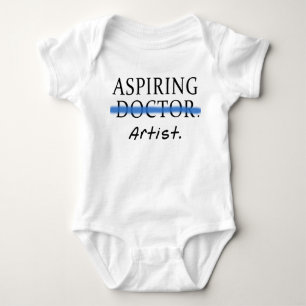 Aspiring Artist NOT Aspiring Doctor Baby Bodysuit