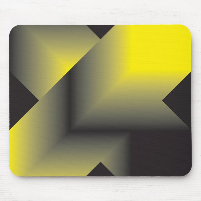 Aspiring from black to yellow mouse mat (Front)