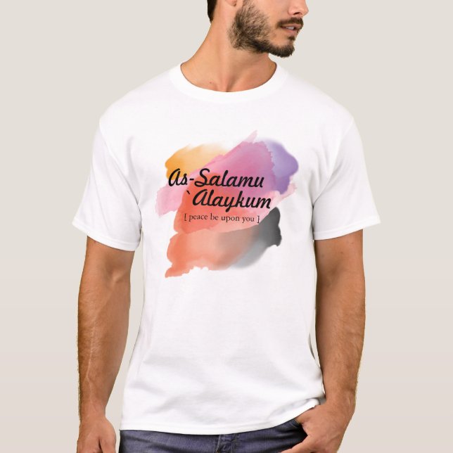 Assalamu 'alaikum - Arabic calligraphy Art T-Shirt (Front)