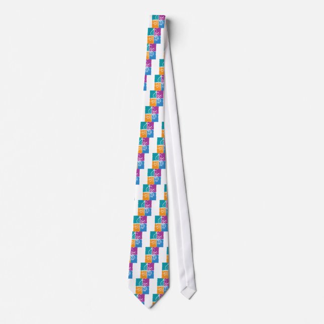 Assalamu 'alaikum - Arabic calligraphy Tie (Front)
