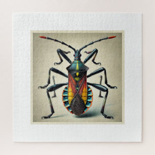 Assassin Bug 080824IREF201 - Watercolor Jigsaw Puzzle