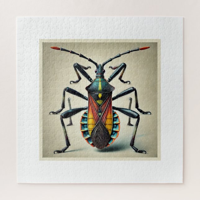 Assassin Bug 080824IREF201 - Watercolor Jigsaw Puzzle (Vertical)