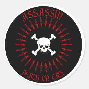 Assassin Classic Round Sticker