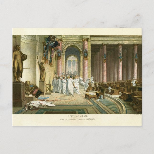 Assassination of Julius Caesar Postcard (Front)