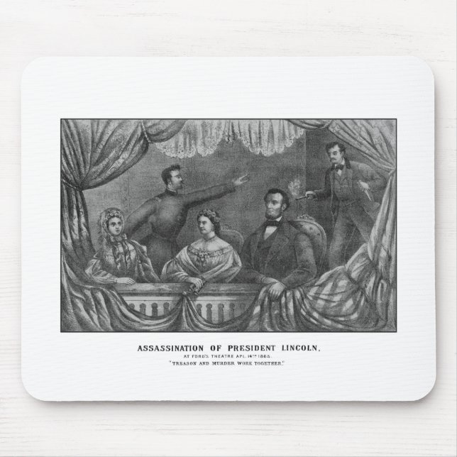 Assassination of President Lincoln Mouse Mat (Front)