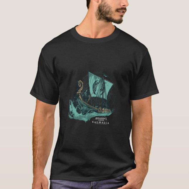 Assassin'S Creed Valhalla Long Boat T-Shirt (Front)