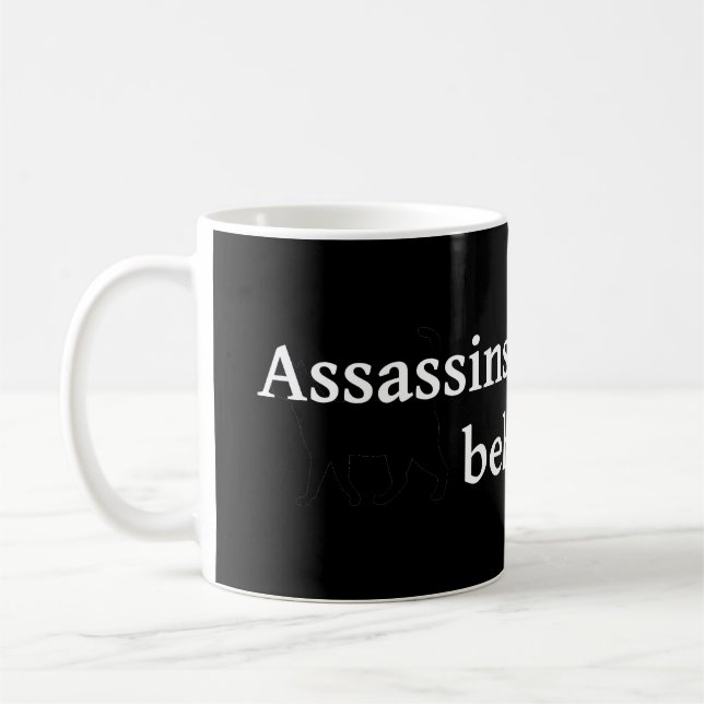 Assassins Do It From Behind Coffee Mug (Left)