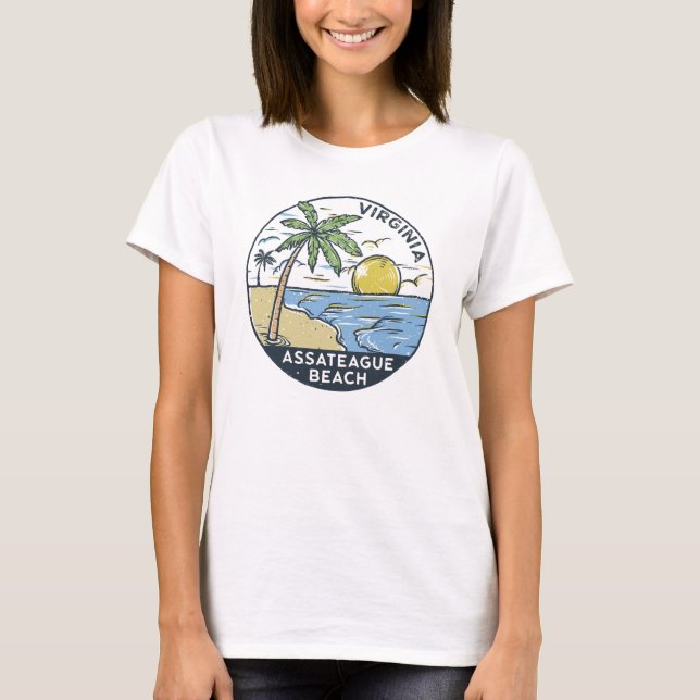 Assateague Beach Virginia Vintage  T-Shirt (Front)