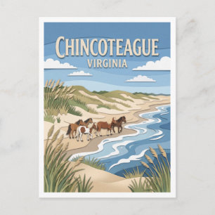Assateague Island National Seashore Chincoteague Postcard