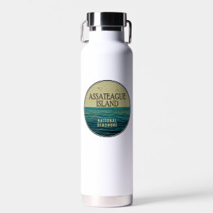 Assateague Island National Seashore Ocean Birds Water Bottle