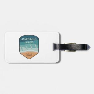 Assateague Island National Seashore Seagulls Luggage Tag