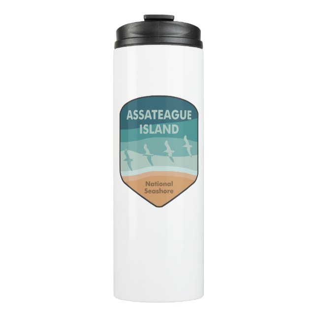 Assateague Island National Seashore Seagulls Thermal Tumbler (Front)