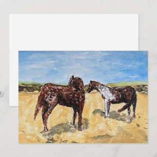 Assateague Ponies Holiday Card