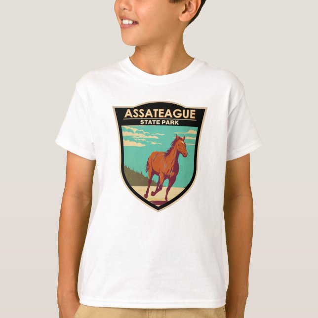 Assateague State Park Maryland Badge T-Shirt (Front)