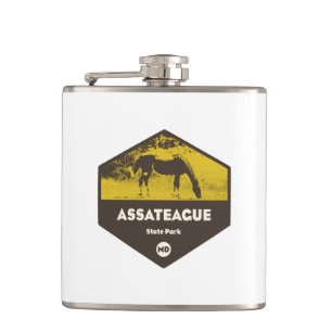 Assateague State Park Maryland Hip Flask