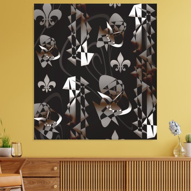 Assault on the Medieval Castle 4 Canvas Print (Insitu(LivingRoom))