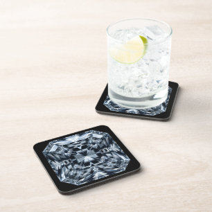Asscher-Cut Diamond Macro – Hall of Mirrors Coaster