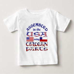 Assembled in USA Using Chilean Parts Baby T-Shirt