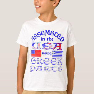 Assembled in USA Using Greek Parts Boy's T-Shirt