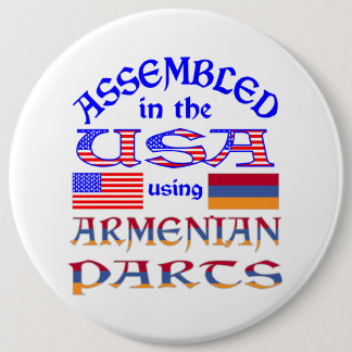 Assembled USA Using Armenian Parts 6 Cm Round Badge