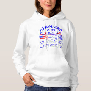 Assembled USA Using Greek Parts Women's Hoodie