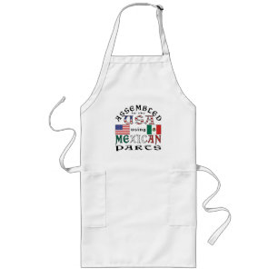 Assembled USA Using Mexican Parts  Long Apron