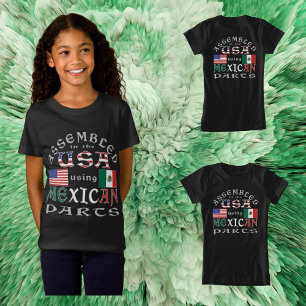 Assembled USA Using Mexican Parts Personalise Girl T-Shirt