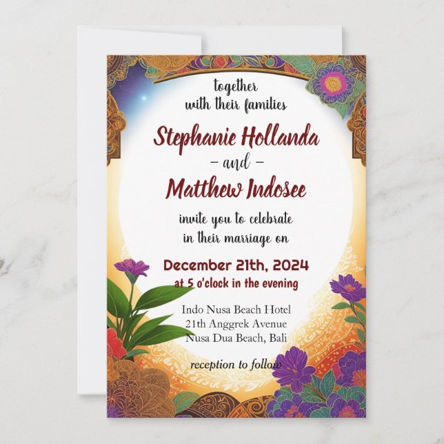 Assembling a Dedicated Team of Wedding Vendors -  Invitation (Front)