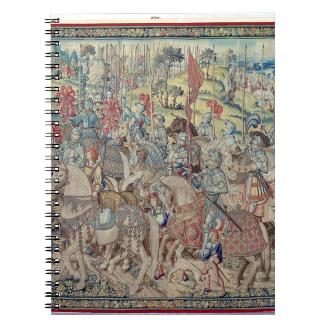 Assembling the Riders, from the tapestry of 'David Notebook (Front)