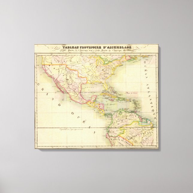 Assembly Map of America Canvas Print (Front)