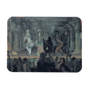 Assembly of Free Masons before the Initiation of a Magnet