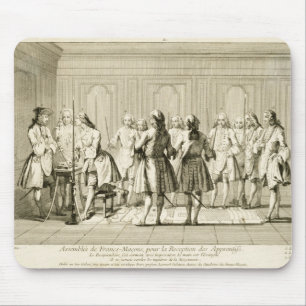 Assembly of Free Masons to Initiate an Apprentice, Mouse Mat