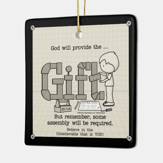 Assembly Required Ceramic Tree Decoration (Left)