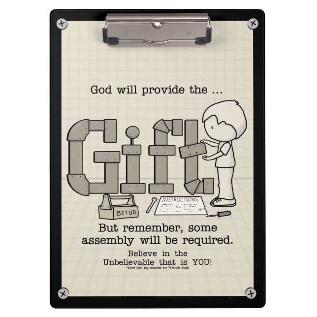 Assembly Required Clipboard (Front)