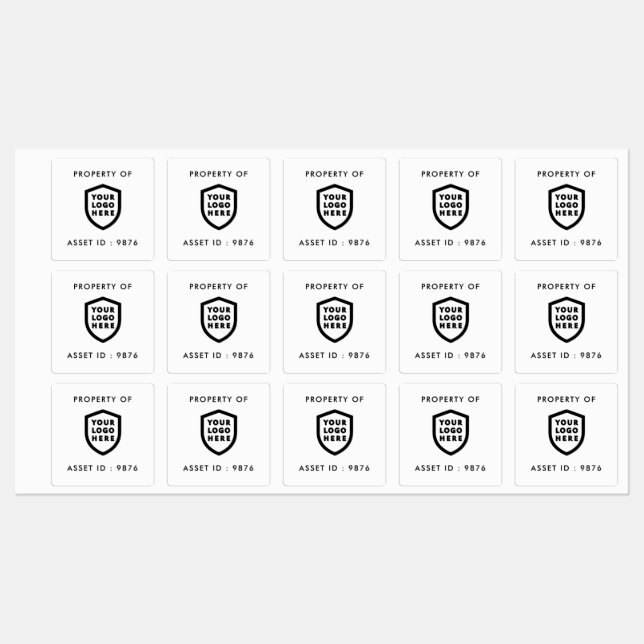 Asset ID Logo | Property of Company Business (Sheet)