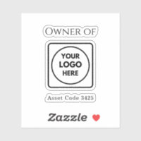Asset ID Logo | Property of Company Label