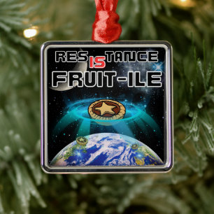 Assimilation of Earth's Mince Pies Metal Tree Decoration