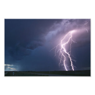 Assiniboia SK Lightning Bolt Photo Print