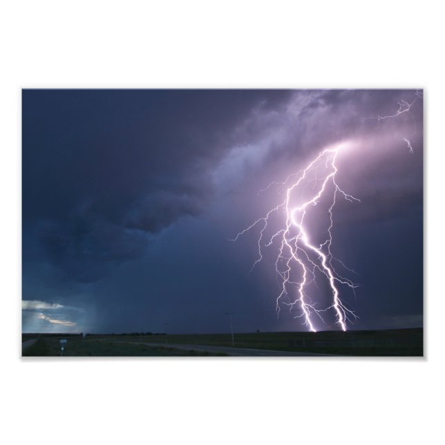Assiniboia SK Lightning Bolt Photo Print (Front)