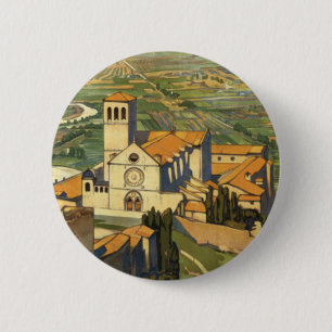 Assisi 6 Cm Round Badge
