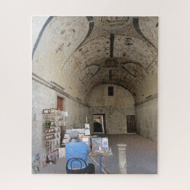 Assisi Artist at Work Jigsaw Puzzle (Vertical)