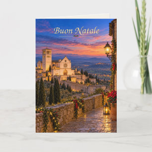 Assisi Italy Buon Natale Holiday Card