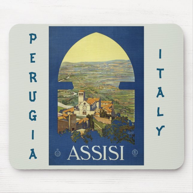 Assisi Perugia Italy Mouse Mat (Front)