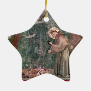 Assisi, St Francis and the birds Ceramic Tree Decoration