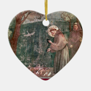 Assisi, St Francis and the birds Ceramic Tree Decoration