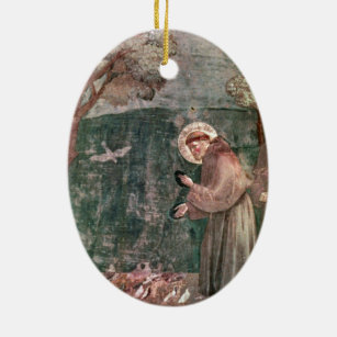 Assisi, St Francis and the birds Ceramic Tree Decoration