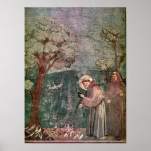 Assisi, St Francis and the birds Poster