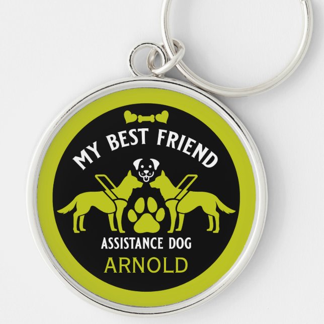 Assistance Dog Gifts Key Ring (Front)