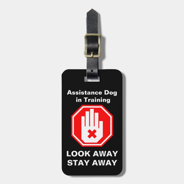 Assistance Dog in Training Hang Tag (Front Vertical)