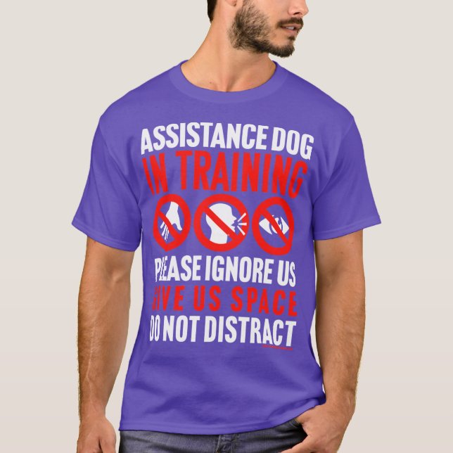 Assistance Dog Inraining vintage T-Shirt (Front)